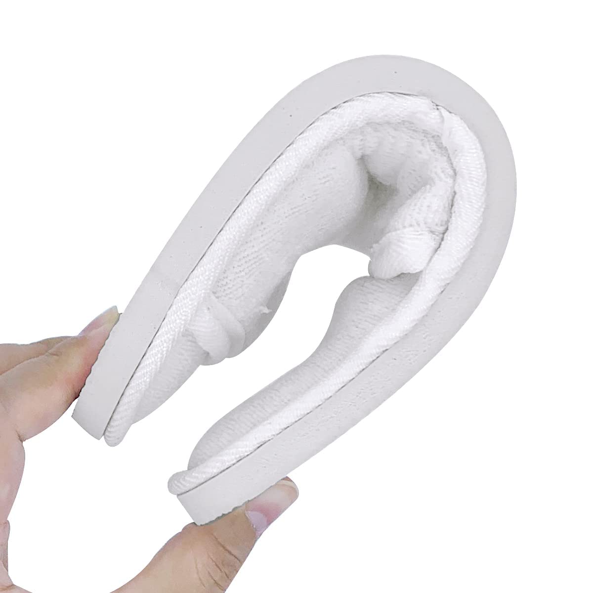 JOMIX Unisex Soft Comfy Ultra Light Sponge Slippers Set Guest Visit Hotel SPA Travel Non-Disposable Slippers Set MD3762 ( 01 White 2 works - Image 3