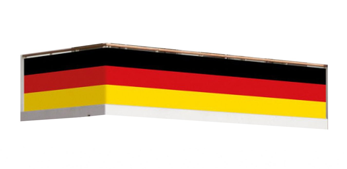 Amscan 9900299 - Balkonumrandung Deutschland, circa 82 x 500 cm, Fußball, Weltmeisterschaft, Fan-Artikel | Amscan, Fanartikel, Deutschlandflagge, Balkon, Geländer, Public Viewing, wetterfest, Party, Dekoration, Befestigung