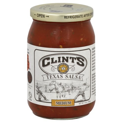 Clints Texas Salsa mediana de 16.0 onzas (paquete de 2) por Clints