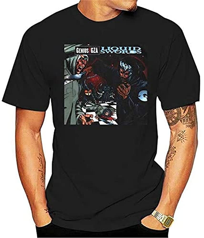 YANSEMIKGR GZA Liquid Swords Black Tops Tee T Shirt T-Shirt Casual Printing