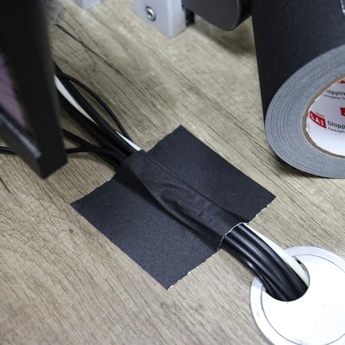 Image of JIALAI HOME Black Gaffers Tape 3 inch - 30 Yards x 3 inches - 2 Pack Black Gaff Tape, Multipurpose Waterproof Rubber Adhesive No Residue Non-Reflective Matte Gaffer Tape