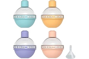 4-Pack Ice Ball Maker Mold: Candy Color Light Bulbs That Light Up Your Drinks