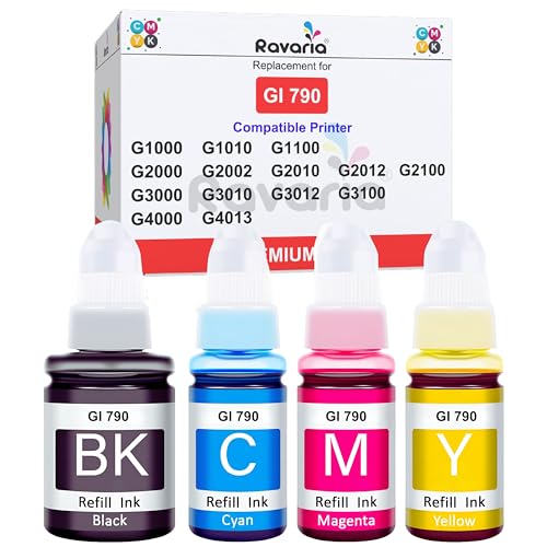 Image of GI 790 Ink Compatible Ink for Canon Pixma g1000 / G1010 / G1100 / G2000 / G2002 / G2010 / G2012 / G2100 / G3000 / G3010 / G3012 / G3100 / G4000 / G4013