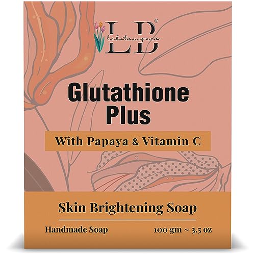 Image of Glutathione Natural Soap Bar for Soft & Glowing skin with Papaya Extracts, Kojic Acid, Vitamin C E,100 Gms(Pack of 1)