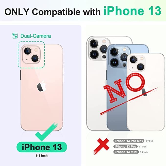 Image of DIZORO Microfiber Candy Case Compatible for iPhone 13 / iPhone 14 6.1 Inch Shockproof Slim Back Cover Liquid Silicone Case (Deep Purple)