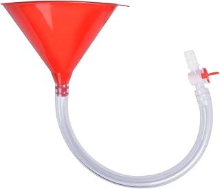Biertrichter mit Ventil & Schlauch – Auslaufsichere Bierbong für Festivals, JGA & Partys – Trinkspiel Trichter für schnellen Durchfluss – Party Gadget für Festivals & Campus (60cm Schlauch)