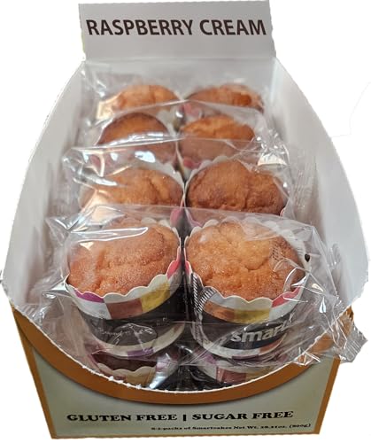 Smart Baking Company SmartCake, Sugar Free, Gluten Free, Low Carb, Keto Dessert (Raspberry Cream, 16 CT)