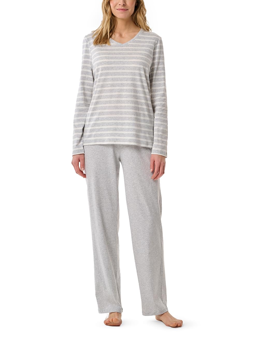 Schiesser Schlafanzug Casual Essentials 2-tlg Baumwolle