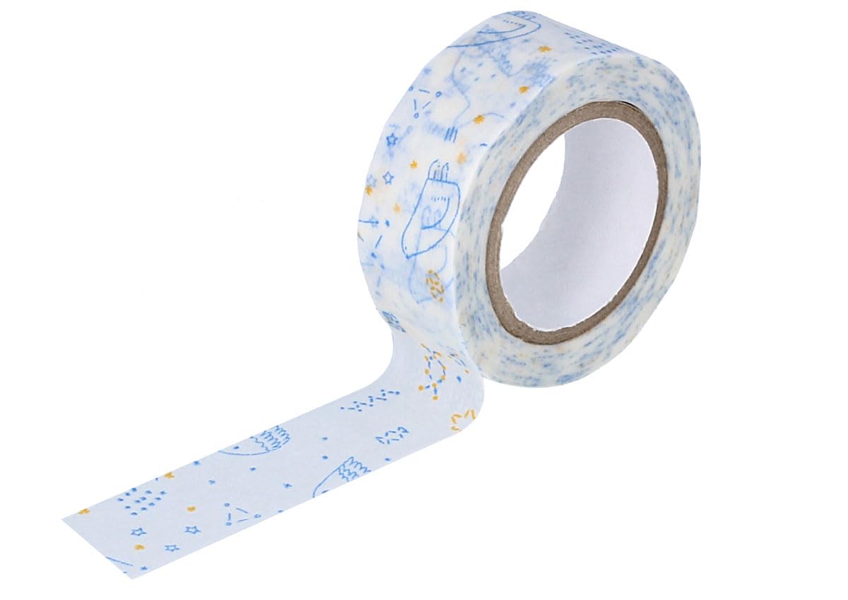 Classiky Masking Tape Washi Starlit Sky Blue 18 mm x 10 m