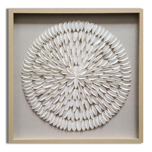 Sygalleirer 24 * 24IN Handmade Rice Paper Shadow Box with Front Glass for Home and Office Decor