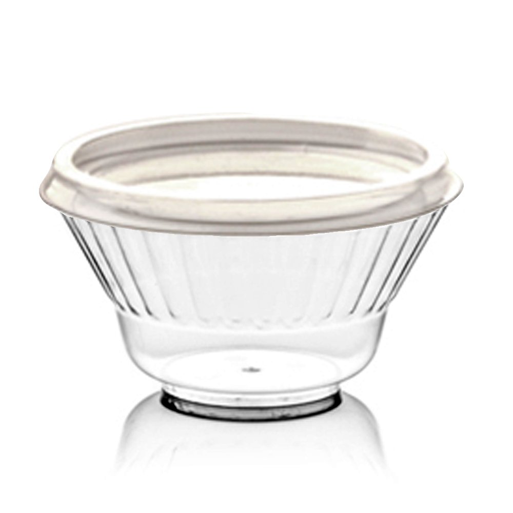 Coppette Plastica Trasparenti 300cc | Con Coperchio | X50 Pezzi | Per Gelato, Yogurt, Macedonia - Foto 8