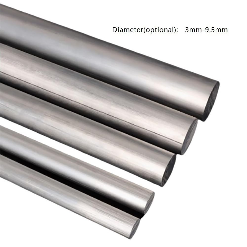 ZOENAE 2 Stück Aluminium Rundstangen – 6061, Ø 9–30 Mm, 600 Mm Länge, Ideal Für DIY & CNC-Projekte