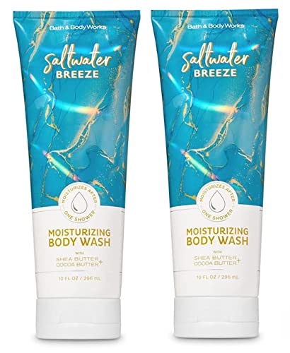 Bath and Body Works Saltwater Breeze Moisturizing Body Wash 10 oz (Saltwater Breeze)
