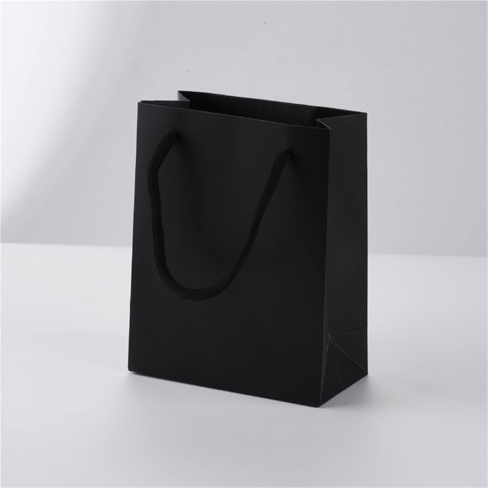 Papiertüten Mit Henkeln 10 Stück Party-Papiertüten aus verdicktem Kraftpapier(Black,32x11x44cm)