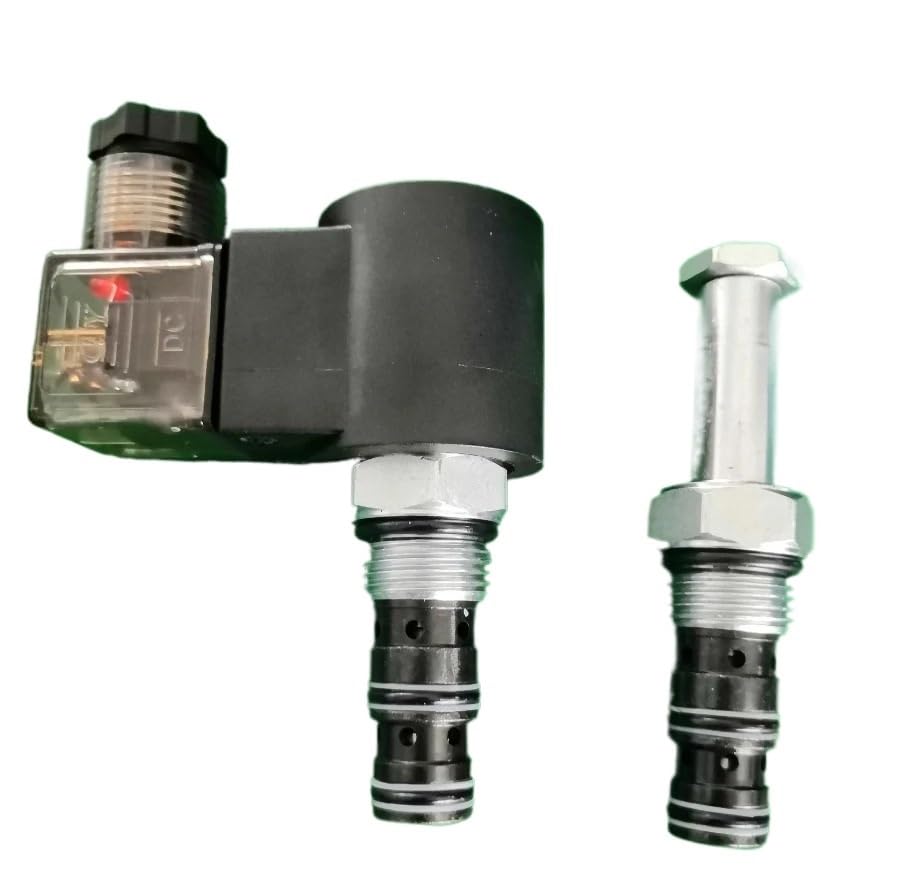 Zawór elektromagnetyczny DHF08-230 hydrauliczny gwintowany zawór nabojowy SV08-35 Dwumiejscowy i trójdrożny zawór do odwrotnego biegu Akcesoria do maszyn inżynieryjnych(AC110V)