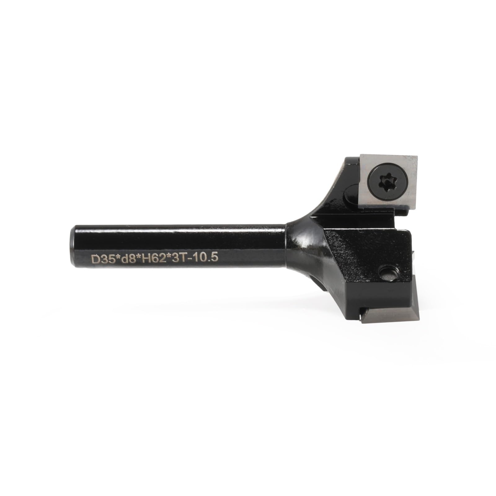 Fresa for fresatura con rompitruciolo a 3 taglienti e pulizia inferiore con gambo da 8 mm/12 mm/1-2" e inserti sostituibili(S12.7*D61*H65-3T)