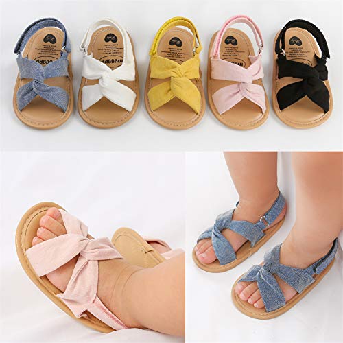 Image of RVROVIC Baby Boys Girls Sandals Premium Infant Summer Outdoor Shoes PU Lightweight Soft Anti-Slip Sole Toddler Prewalker