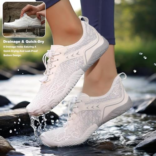 Image of Hike Barefoot Shoes Womens Men,Unisex Barefoot Water Shoes Breathable, Anti-Slip Hiking Footwear for Athletic Wide Toe Shoe Footwear for Hiking, Walking, Running, Yoga, and Water Sports