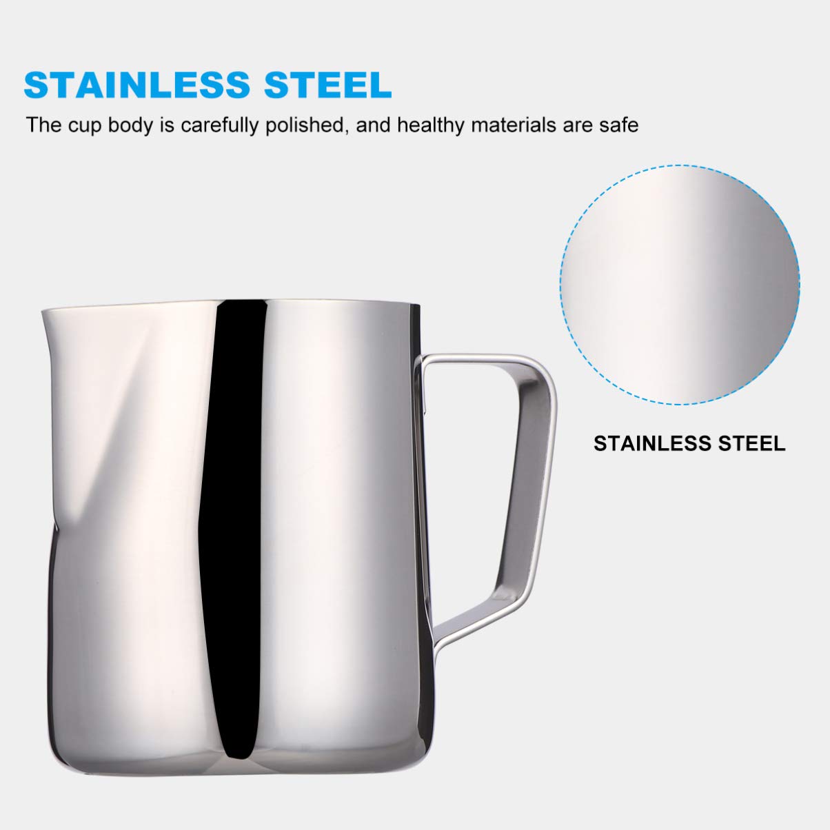 Pichet à Lait 350 Ml Inoxydable Avec Stylo Latte Art Et Pochoirs - Kit Barista Pour Cappuccino Et Café