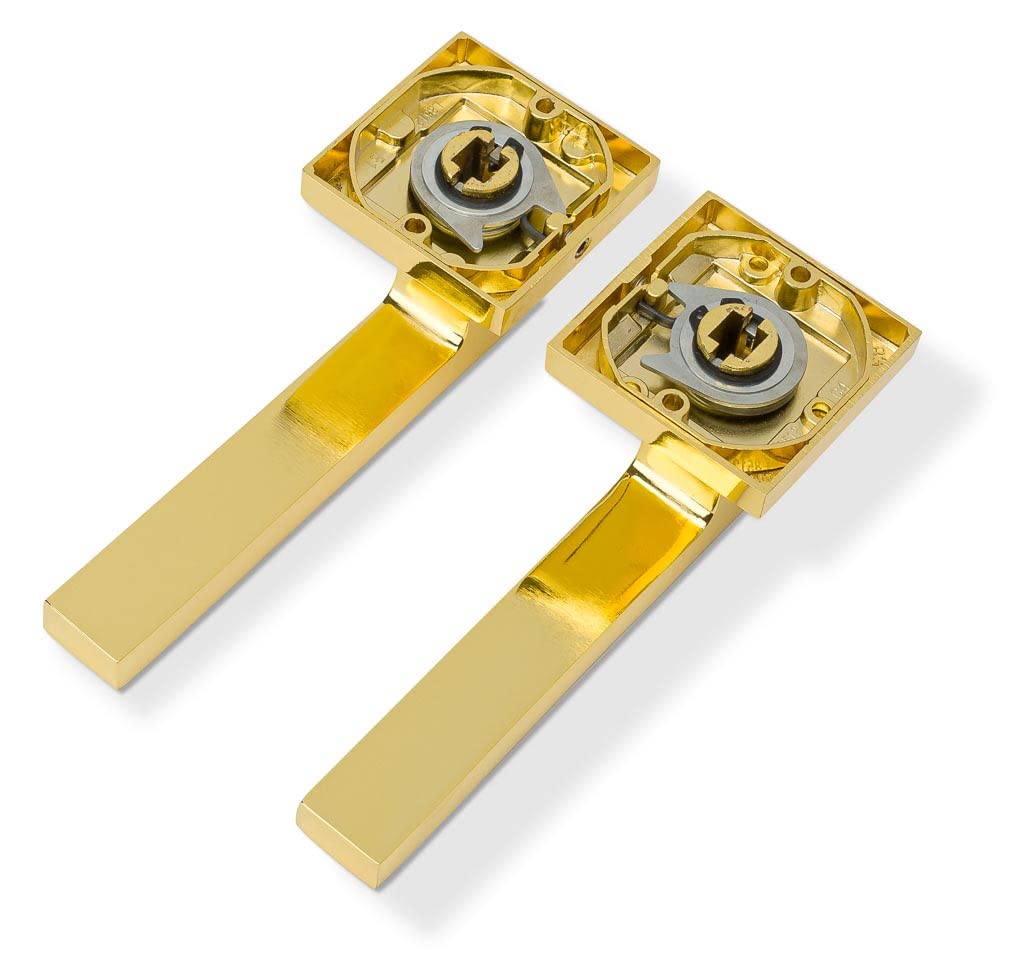 POIGNÉE DE PORTE Noir Inox BB Pz Wc Ferrure De Porte Pour