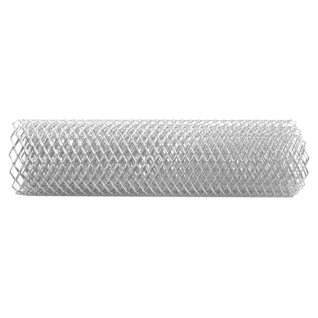 1PC Auto Car Front Bumper Grill Grille Mesh Cover Trim Rhombus Style Silver