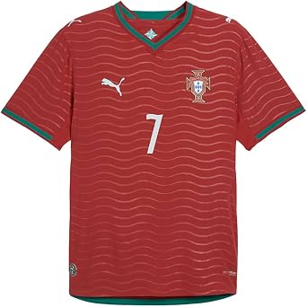 PUMA Mens Portugal 2026 Home Ronaldo Crew Neck Short Sleeve Authentic Replica Jersey Casual