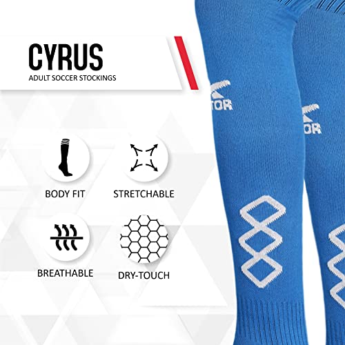 Image of Vector X Cyrus Stockings | Polyester Stretchable Material | Knee Length | Unisex Pack of 1 Pair