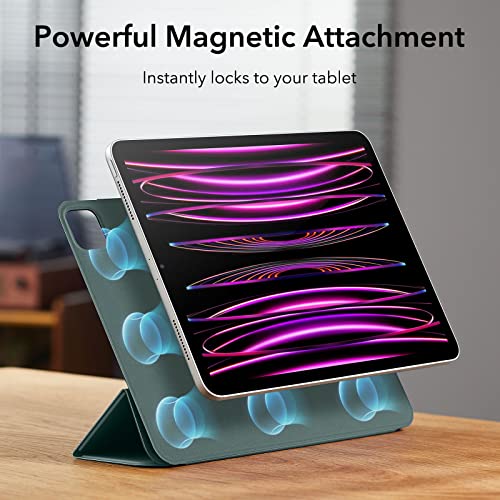 Image of ESR for iPad Pro 12.9 inch Cover (2022 /2021 /2020, 6th /5th /4th Generation), iPad Air 13 inch Case 2025 /2024, Convenient Magnetic Attachment, 2-Way Stand, Rebound Magnetic Case, Green
