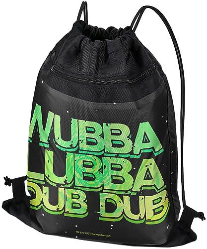 LOGOVISION Rick And Morty Wubba Lubba Dub Dub Drawstring Backpack Sports Bag Sackpack 17