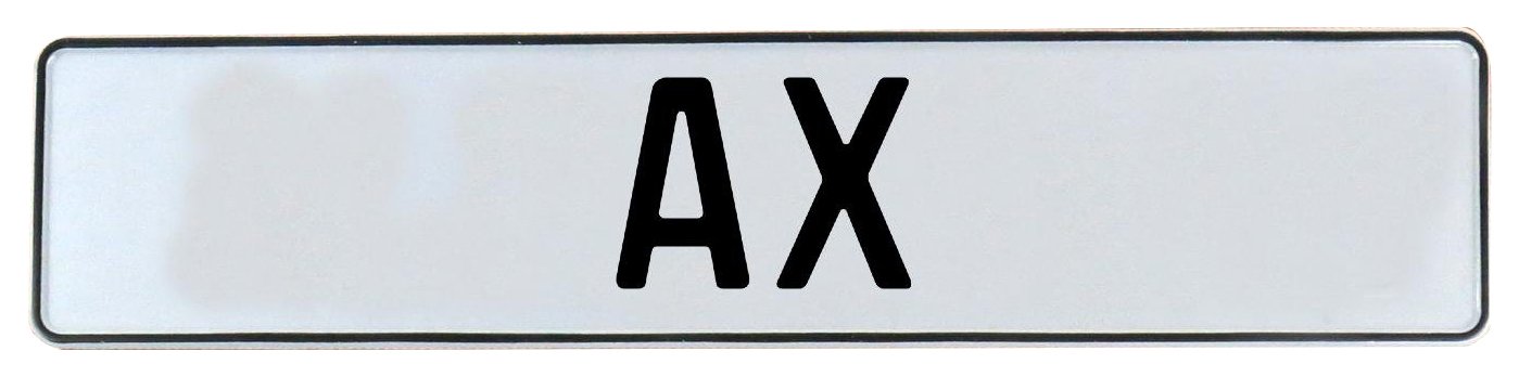 Vintage Parts 582050 Wall Art (Ax White Stamped Aluminum Street Sign Mancave)