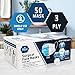 MED PRIDE Blue Medical Masks, Pack of 50 Face Masks, Disposable 3-Ply Earloop Masks, Breathable Non-Woven, Comfortable and Protective for Adults