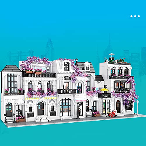 TopBau Blumenstraße View Modular Buildings Haus Bauset mit LED Set, 1953+Teile Stadthaus Kompatibel mit Lego Creator… – Bild 8