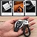 VILLSION 2Pack Genuine Leather Car Logo Keychain Key Chain Accessories Keyring