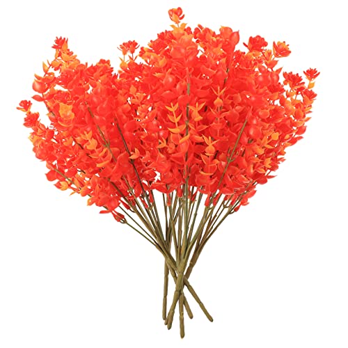 Cabilock 6 Piezas Eucalipto Simulado Vides Tallos Verdes Altos Plantas Artificiales Aire Libre Floral Ramas De Sauce Retorcidas Plantas Falsas Verdor Glicina Decoración Vine El Plastico