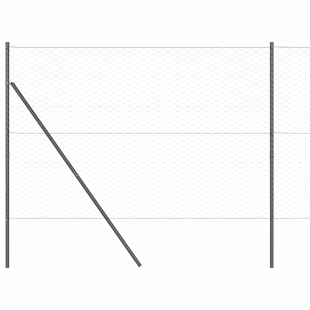 Zaunpfosten Grau aus Stahl und PVC 1000 x 3,2 x 150 cm, 14 Stück Set für Garten, Sichtschutz, Einzäunung, wetterfest, korrosionsbeständig, Montagebausatz für Terrasse und Vorgarten