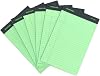 Mintra Office Recycled Writing Pads 6pk Green, Junior 5in x 8in