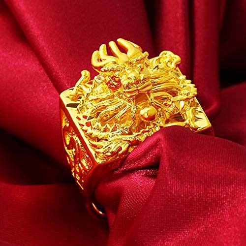 Bague d'ouverture plaquée Or pour Hommes ajustable sans contrainte - 4