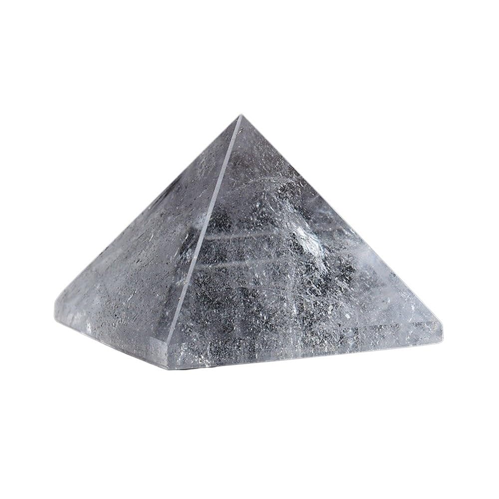 AARTERZZA 1pc 3cm Crystal Pyramid Clear Quartz Stone Crystals Point Tower Home Decor Ore