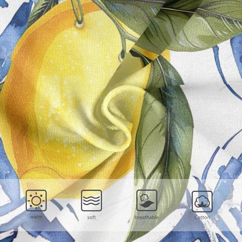 Kids Underwear, Sicilian Lemon White Blue Toddler Panties, Girls Underwear Cotton, 2T–8 Years3