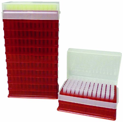 Thomas UN0200RSTHO Polypropylene 20-200 microliter Unifit ZFR Resin Pipette Tip in Ecology ReloadStacks, Non Sterile, Natural (Case of 5 Packs, 960 per Pack)