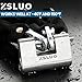 ZSLUO High Security Padlock Heavy Duty Locks, Stainless Steel Hardened Cut Proof Shackle, Weatherproof Anti-Theft Lock for Storage Units, Shed, Gate, Truck, Warehouse, Industrial Use (3 Keys)