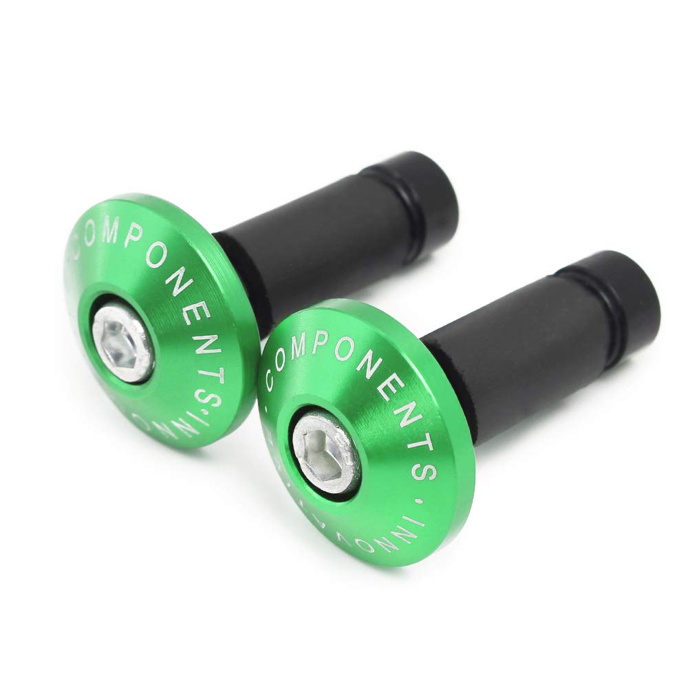 TREONK Paire D'Embouts De Guidon Moto CNC Aluminium - Universel 22mm 7/8" - Bouchons De Guidon Stylés Et Robuste