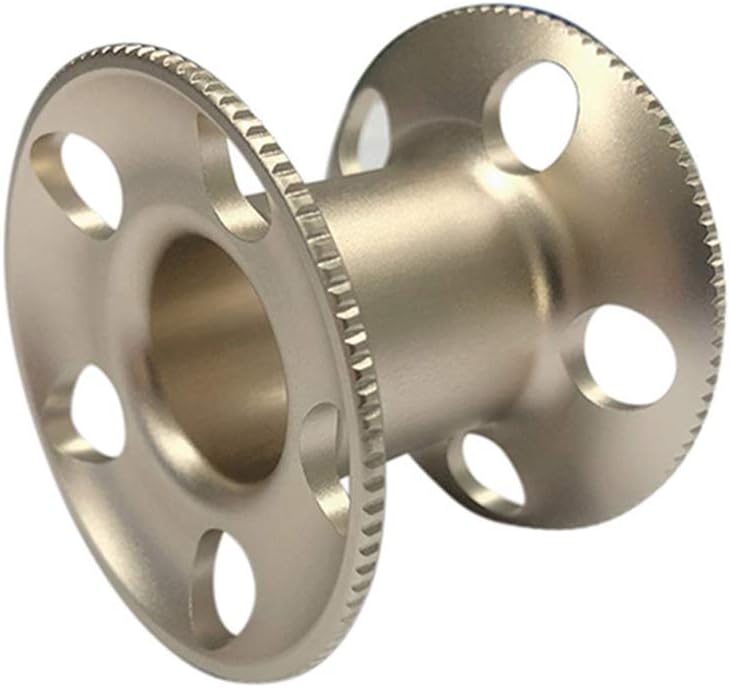 Five Hole Wire Wheel Spool ， Aluminum Alloy Diving Reel， CNC Oxidation Processing Five Hole Wire Wheel Spool