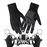 Zhliuqo Guantes De Invierno, Suministros Táctiles para Senderismo Y Calor, Guantes Térmicos para Motocicleta, para Senderismo Montañismo Snowboarding En Hielo Correr Conducir