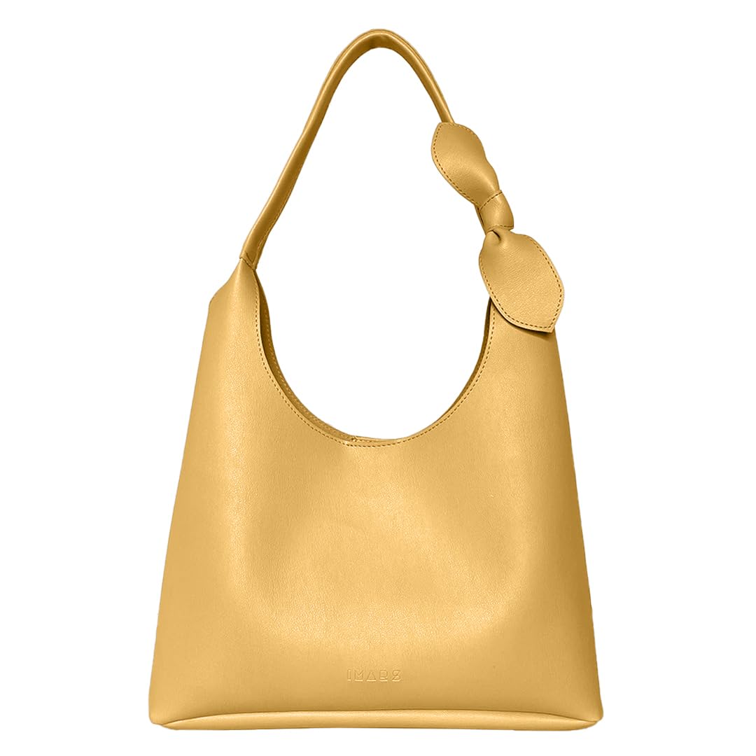 IMARS Stylish Yellow Textured Hobo Bag | Vegan Leather Women & Girls Shoulder Handbag, Additional Colors, Logo on Front (B0D2DHZT7P) Amazon Price History, Amazon Price Tracker