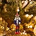Joliyoou Wooden Christmas Nutcracker, 6 Pcs Mini Soldier Figurines 5.1 inch Ornaments for Xmas Gifts