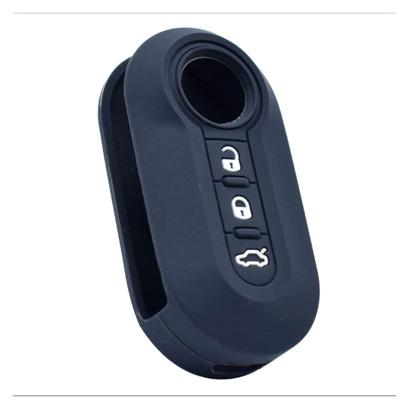 Fit For Fiat 500 Ducato Punto Doblo Florino Bravo Lancia Ypsilon Remote Key Case Cover 3 Button Silicone Auto Car Accessories