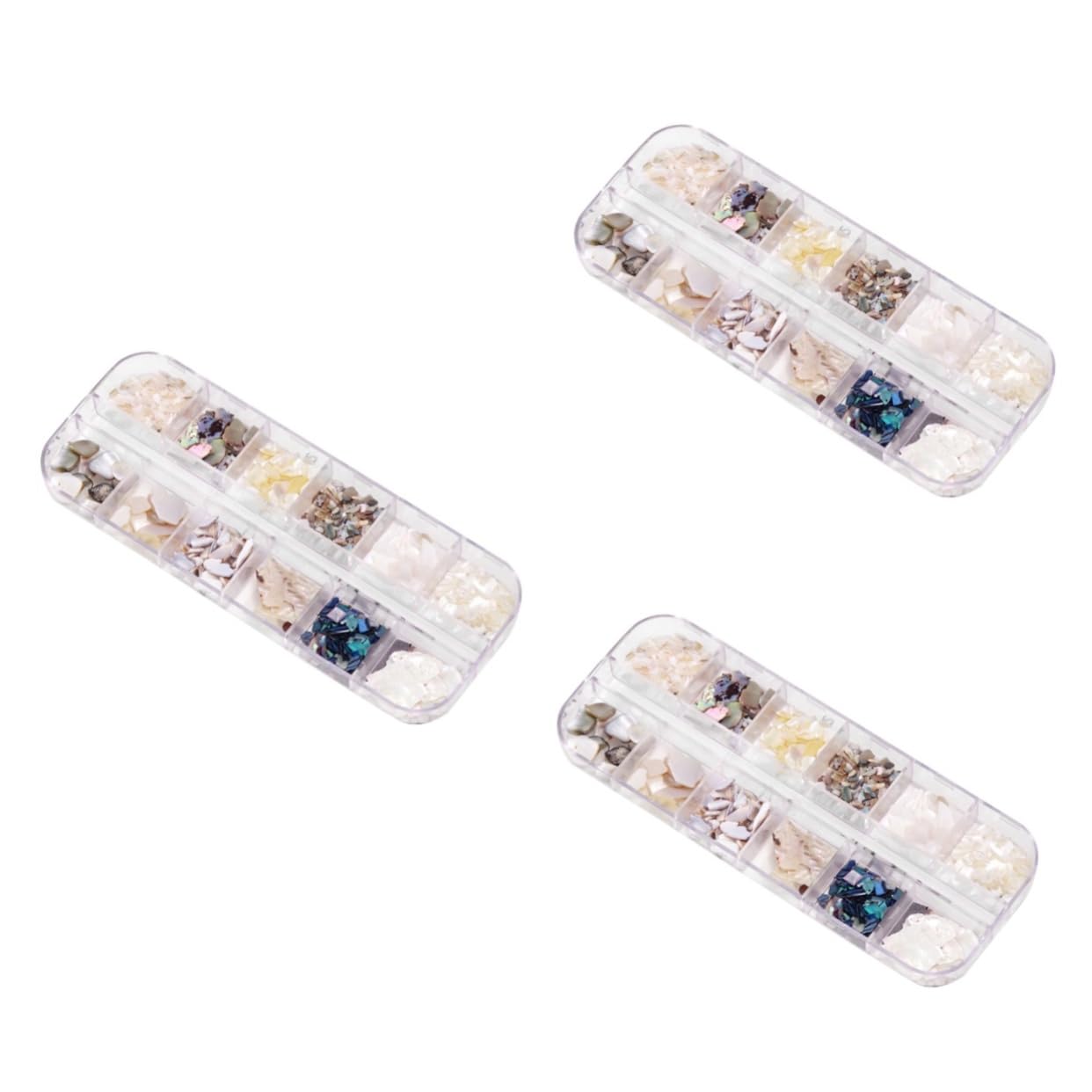Beavorty Juego De 3 Uds De Accesorios Para Decoración De Uñas Herramientas De Manicura Decoración De Uñas Kit De Joyería Para Uñas Herramientas Para Uñas Piezas De Concha
