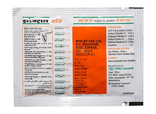 Image of ELECTRAL POWDER ORANGE FLAVOUR 4.40gm Sachet 1's