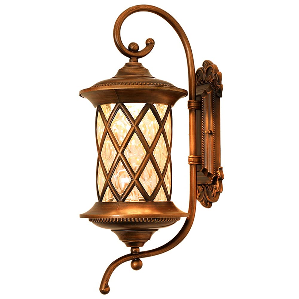 Wodoodporna lampa ścienna w stylu vintage, IP55, na ganek, ogród